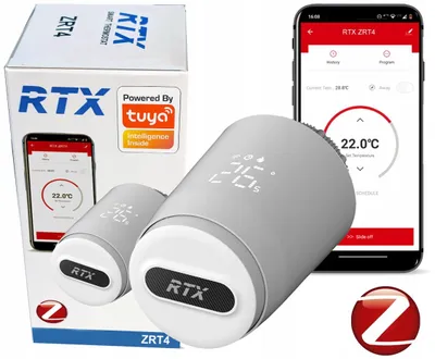 Produktbild von RTX ZRT4 Thermostatkopf-Thermostat für ZigBee TUYA Smart-Heizkörper