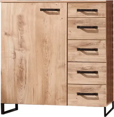 Produktbild von Detroit Sideboard Plankeneiche / Schwarz
