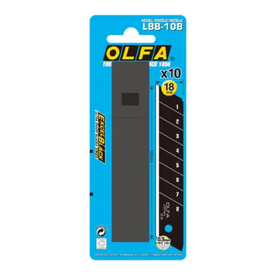 Immagine prodotto di Lame per taglierina 'Excel-Black' LBB-10B Confezione da 10 lame 'Excel-Black' 18 mm
