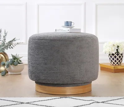 Produktbild von Hanah Home, Turneed - Grey, Sitzpuff, Grau, 100% BAUMWOLLE, 55 x 55 x 43 cm