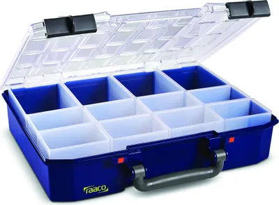 Productafbeelding van raaco CarryLite 80 4x8-12, Blauw, Polycarbonaat (PC), Polypropyleen (PP), 337 mm, 278 mm, 79 mm, 1,07 kg