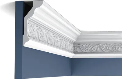Immagine prodotto di Orac Decor C303 Luxxus modanatura per soffitto profilo decorativo modanatura decorativa cornice in stucco foglie di fiori modanatura decorativa modanatura angolare | 2 metri