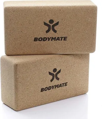 Zdjęcie produktu dla Zestaw 2 bloków do jogi Unyqoos® – 100% naturalna korek, wymiary 22 x 12 x 7,5 cm, antypoślizgowe i lekkie, wsparcie podczas wykonywania asan, medytacji i relaksacji, idealne dla początkujących i zaawansowanych
