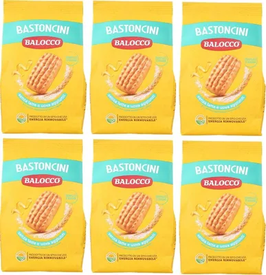 Produktbild von 6x Balocco Bastoncini Kekse zum Frühstück 350g biscuits cookies kuchen