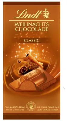Produktbild von Lindt Kupferwelt, Milchschokolade, 100 g, 2418 kJ, 580 kcal, 38 g, 19 g
