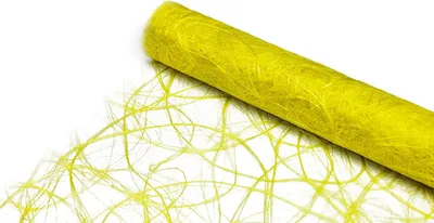 Produktbild von JULANO Sizoweb Original Tischläufer Tischband zur Dekoration (60cm breit, 25m lang, Farbe: gelb)