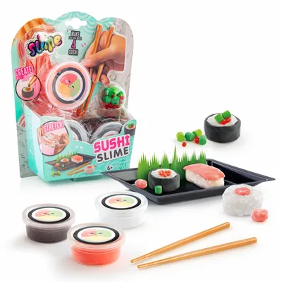 Produktbild von Canal Toys - So Slime Sushi Slime Kit– DIY für Kinder ab 6 Jahren– 3 Slime Pots