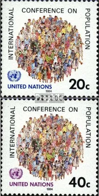 Produktbild von Briefmarken UNO - New York 1984 Mi 440-441 (kompl.Ausg.) gestempelt Bevölkerungskonf.