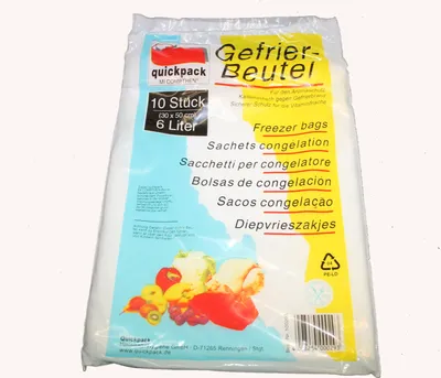 Produktbild von Gefrierbeutel 6l 30x50cm 10 Stück