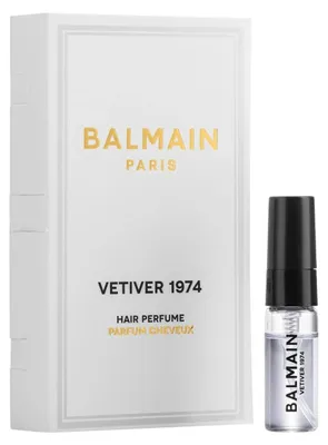 Image de Balmain Vetiver 1974 : Brume parfumée pour les cheveux. Pour femmes. Échantillon de 3 ml