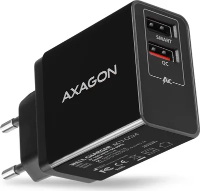 Zdjęcie produktu dla Axagon ACU-QS24, Wewnętrzna, Prąd przemienny, 12 V, Czarny