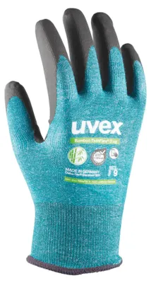 Produktbild von Uvex 60090, Fabrik-Handschuhe, Schwarz, Grün, Erwachsener, Unisex, Schnittfest, 1 Stück(e)