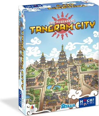 Produktbild von HUCH! | Tangram City | Strategiespiele für die ganze Familie | Gesellschaftsspiele für Erwachsene und Jugendliche | Familienspiele | Geschenke | Für 1 bis 5 Spieler ab 8 Jahren