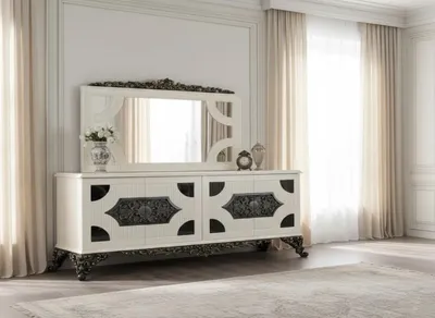 Produktbild von Klassisches Sideboard mit Spiegel für helle Räume