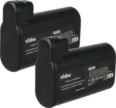 Produktbild von vhbw 2x Akku kompatibel mit AEG RX9-1-SGM, RX9-1-IBM, RX9-2-4STN, RX9-2-4ANM, RX9, RX8-1-4WN Staubsauger Schwarz (3400 mAh, 7,2 V, Li-Ion)
