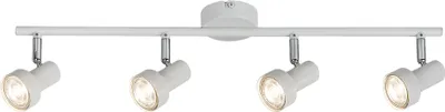Image de Rabalux 5357 Spot de plafond 4 spots Konrad, GU10, blanc, standard, 60,5 cm