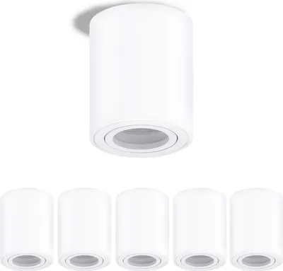 Produktbild von Oktaplex 6 Stück Aufbauspotrahmen GU10 / LED-Module weiß Deckenstrahler