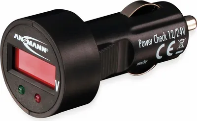 Image de Ansmann PowerCheck12/24V, Batteriespannungstester für KFZ 12V/24V (1900-0019) (1900-0019)