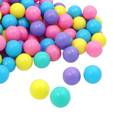 Imagen del producto de 100 bolas de colores para piscina de bolas, de 7 cm de diámetro. Bolas para bebés, juguetes para niños, bolas de plástico