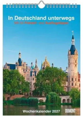 Produktbild von DUMONT Wochenkalender 2027 In Deutschland unterwegs A4 (21 x 29,7 cm) mit Spiralbindung, Feiertagen, Schulferien & Jahresübersicht 2028