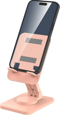Produktbild von Telefon-Ständer 360 Grad rotierenden Faltzellenhalter Multifunktionsfähig Tablet Rack für Ipad Mädchen rosa