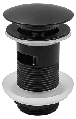 Produktbild von Pop Up Waschbecken Abfluss - Universeller Click Clack Sprungstopfen mit Überlauf - CP027607
