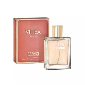 Produktbild von JFenzi Women Villea Eau de Parfum 100 ml – fruchtig-würziger Damenduft mit Apfel, schwarzer Johannisbeere und Pflaume, Herz aus Jasmin & Thymian, warm