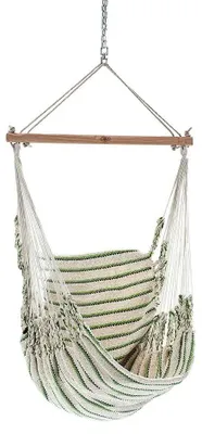 Produktbild von Chico Hängesessel Baumwolle beige-grün Hängestuhl