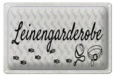 Produktbild von Blechschild Spruch 12x18 cm Leinengarderobe Schild