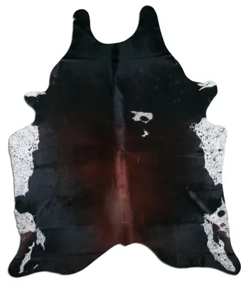Produktbild von Premium Kuhfell Teppich - Tricolor Design