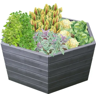Immagine prodotto di Garantia Ergo Hochbeet XL 75 Farbe wood, Größe 145x125 cm, Hähe 75 cm