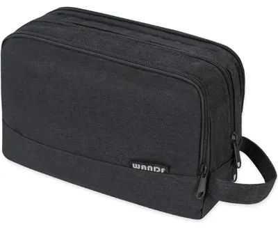 Produktbild von Kulturbeutel Reise Toilettenorganizer Schwarz Denim für Damen & Herren
