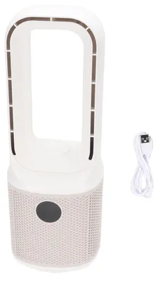 Obrázek produktu pro Stolní ventilátor bez lopatek 9 rychlostí 60 stupňů Oscilační ventilátor Dobíjecí malý tichý stolní ventilátor pro domácí kancelář Ložnice