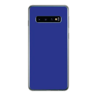 Produktbild von MuchoWow® Handyhülle Schutzhülle Hülle für Samsung Galaxy S10 Blau - Einfarbig - Dunkelblau Silikon Softcase Handy Hülle - Handytasche