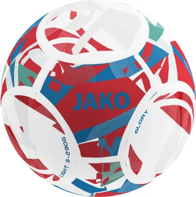 Produktbild von JAKO Unisex Lightball Glory, Farbe:weiß/rot/JAKO blau, 290g, Größe:3