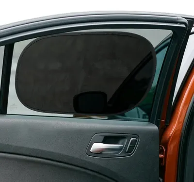Image de Protection solaire pour voiture - 2 pièces - Noir