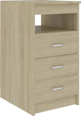 Image de vidaXL Sideboard avec tiroirs chêne Sonoma 40x50x76 cm Bois composite