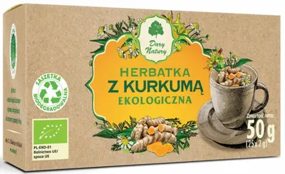 Obrázok produktu pre ČAJ Z KURKUMY (25 x 2 g) 50 g - DARY NATURY