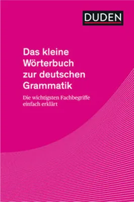 Produktbild von Das kleine Wörterbuch zur deutschen Grammatik