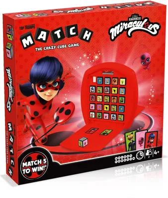 Produktbild von Top Trumps Match Miraculous Würfelspiel Kinderspiel Spiel Gesellschaftsspiel Brettspiel
