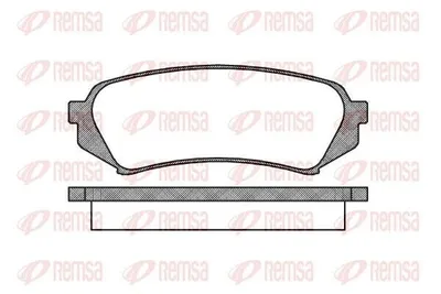 Produktbild von REMSA Bremsbeläge Satz Hinten Bremsklötze für LEXUS RX (MHU3, GSU3, MCU3) 0706.00