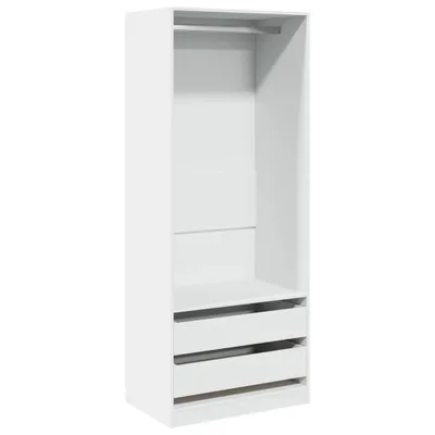 Produktbild von vidaXL Kleiderschrank Weiß 80x50x200 cm Holzwerkstoff