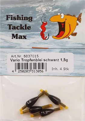 Produktbild von 4 Posenbleie Innenlauf Tropfenblei mit Röhrchen 1,5 g