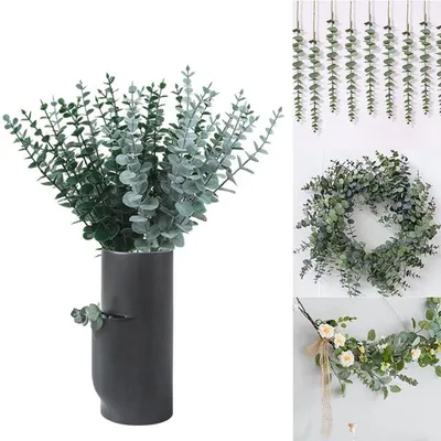 Obrázek produktu pro Umělé eukalyptové větvičky, dekorace, 30 kusů, 38 cm