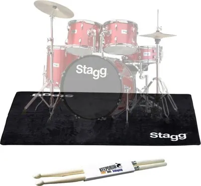 Image de Stagg SCADRU2016 Tapis de batterie 200x160 avec baguettes