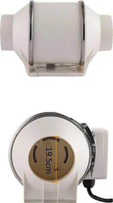 Produktbild von Duct-Fan, 900 m³/h Luftvolumen, 43 dB Geräuschpegel, 130 W Leistung, 200mm