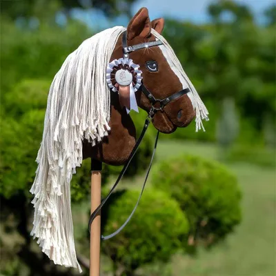 Productafbeelding van Hobby Horse Sunny Dream, crin gewassen met glinsterend net - Formaat A3