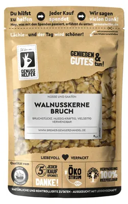 Produktbild von Walnusskerne Bruch, nussig-kräftig, ohne Zusätze