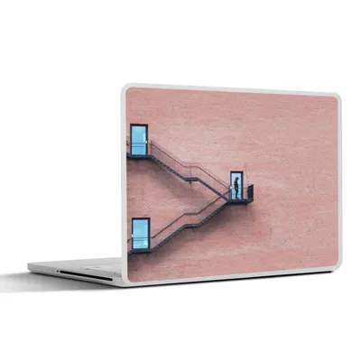 Produktbild von MuchoWow® Laptop Aufkleber Sticker Cover Tür - Wand - Treppe - Architektur 30x22 cm - Laptop-Sticker