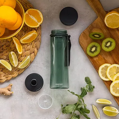 Produktbild von PROFINO | Trinkflasche, INFUZE, grün, 600 ml